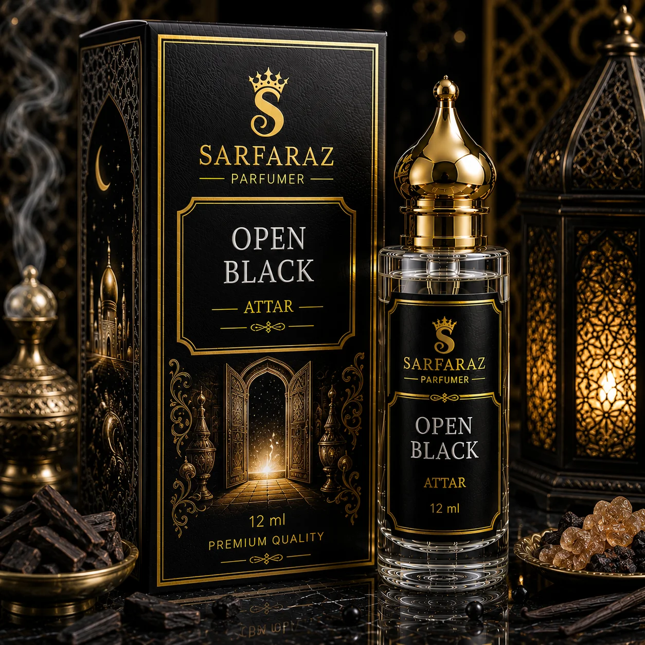 Open Black Attar — Premium Attars by Sarfaraz Parfumer
