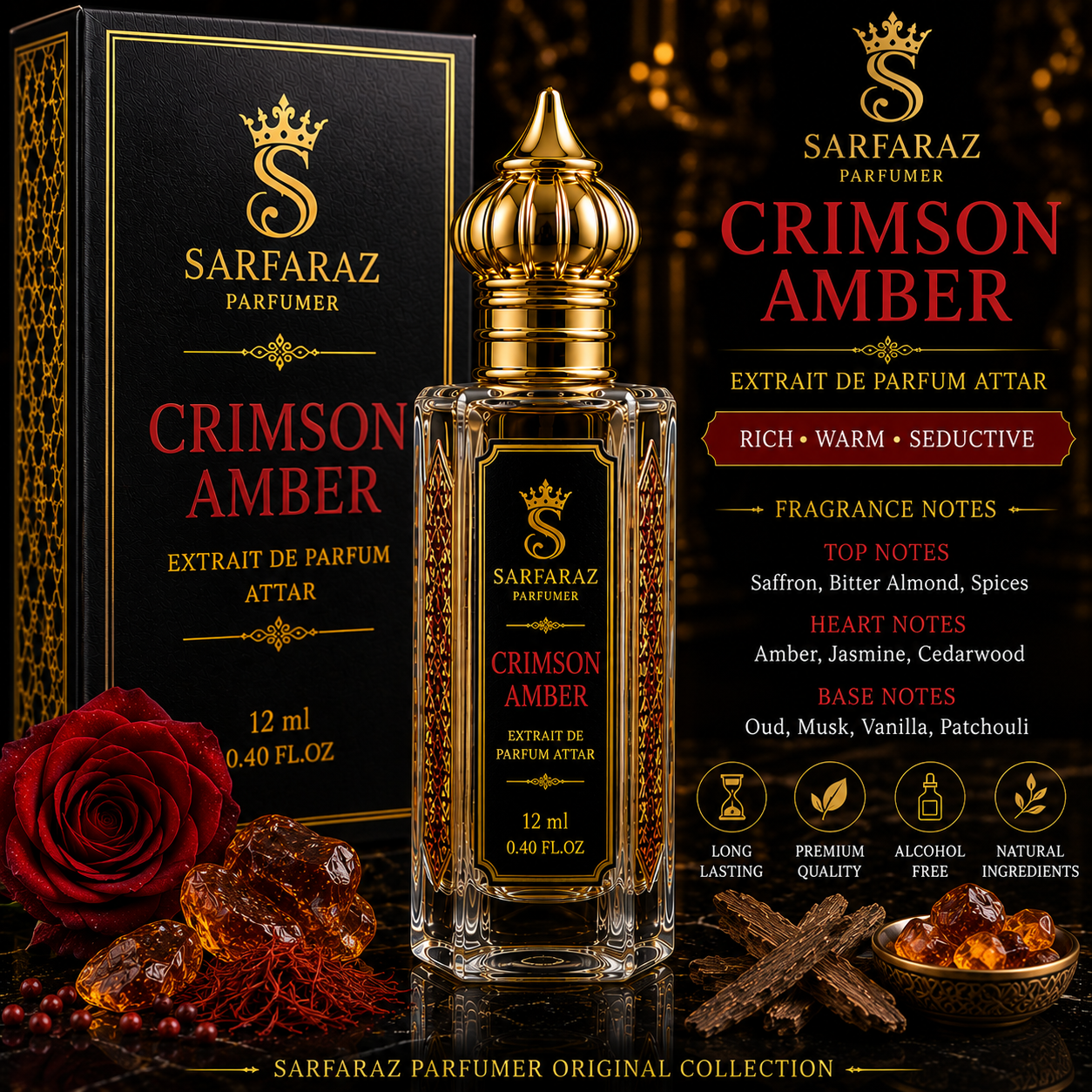 Crimson Amber Attar — Premium Attars by Sarfaraz Parfumer